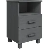 vidaXL Nachtschrank Hamar 40 x 35 x 62 cm Dunkelgrau