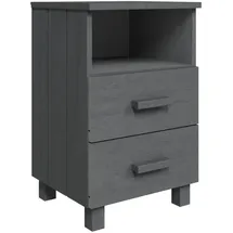 vidaXL Nachtschrank Hamar 40 x 35 x 62 cm Dunkelgrau