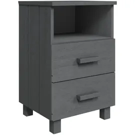 vidaXL Nachtschrank Hamar 40 x 35 x 62 cm Dunkelgrau