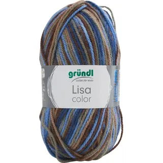 Gründl Wolle Lisa Premium color 50 g braun-beige-blau-color Wolle - Gründl