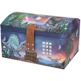 DEPESCHE 13441 Dino World Schatztruhe mit Code, Sound und Licht