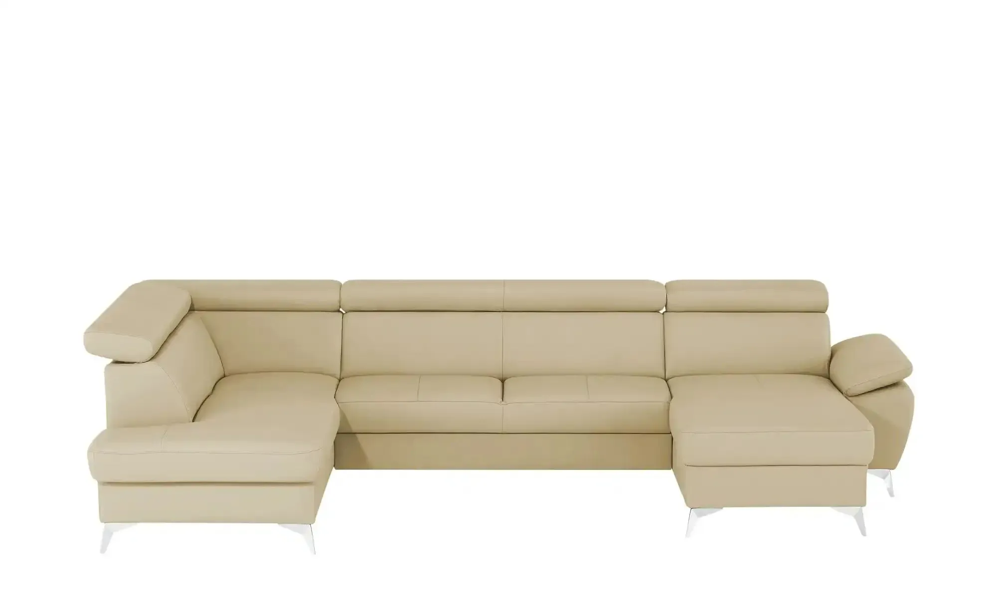 uno Wohnlandschaft mit verstellbarem Kopfteil Apollo ¦ beige ¦ Maße (cm): B: 338 H: 96 T: 210.0