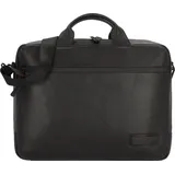 Jost Stockholm Aktentasche Leder 36 cm Laptopfach Schwarz