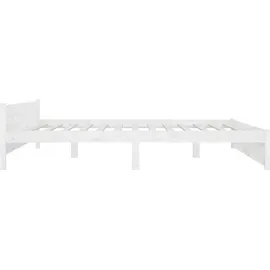 vidaXL Bett 180 x 200 cm Weiß