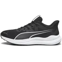 Puma Unisex Reflect Lite Road Running Shoe, Black White, 39 EU