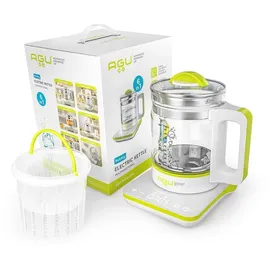 AGU Wasserkocher, 6In1 Multifunktionaler Sprudel - Weiß