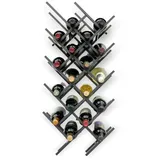 DanDiBo Ambiente Weinregal 2er Set Wand erweiterbar 18 Flaschen Schwarz
