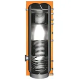 Juratherm JEBS2 V2 400 Edelstahlspeicher V4A, 411 Liter, 2 Wärmetauscher, 100 mm Neodul-Isolierung