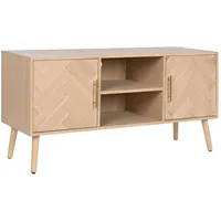 Fijalo Home ESPRIT TV-Schrank, natürliches Paulownia-Holz, MDF, 120 x