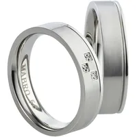 Mabro Partnerringe Verlobungsringe AB1774/1775 Edelstahl