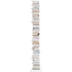 Opinion Ciatti Büchersäule Ptolomeo weiß, Designer Bruno Rainaldi, 215x35x35 cm