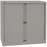 Bisley Rollladenschrank Rollladenschrank EuroTambour in Silber - Maße: H 103 x B 100 x T 43 cm grau|silberfarben