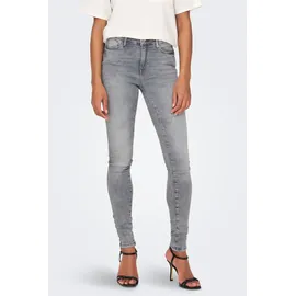 Only Damen Onlpower Mid Push Up Sk Azg937 Noos Jeans, Grey Denim, XS EU