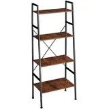Tectake tectake® Leiterregal, Liverpool 61,5 x 36,5 x 150 cm