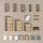 livinity® Ortello 80 x 128,3 x 24,2 cm 3 Schubladen / Blau