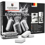 clenesso Entkalkungstabletten für Kaffeevollautomaten – Entkalkertabs kompatibel mit Jura, Siemens, Miele uvm.