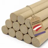vasalat Holzstäbe Set glatt 100 cm x 0,8 cm
