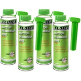 Flotex Kraftstoffsystemreiniger Hybrid, 4 x 250ml Additiv beseitigt Verschmutzungen im Hybridfahrzeug Motor