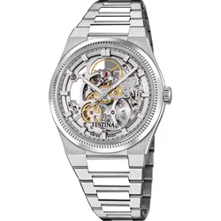 Festina Automatik Herren Automatik F20069/1 - silber - 40.0mm