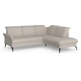 sit&more Ecksofa SIT & MORE "Fashion L-Form", beige (creme), B:250cm H:84cm T:207cm, Sofas, Ecksofa, wahlweise mit Kopfteilverstellung und Vorziehsitz, motorisch