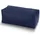 Green Bean Sitzhocker Kunstleder 33 x 28 x 28 cm Dunkelblau