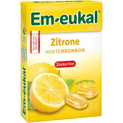Em-eukal Zitrone Bonbons Box zuckerfrei