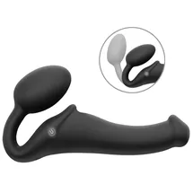 Strap-On-Me Strapless Strap-on „Vibrating Bendable“ mit 3 Motoren, schwarz