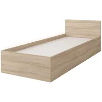 Deine Möbel 24 Jugendbett, Sonoma Eiche, Holzwerkstoff, 90x200 cm, Kinder- & Jugendzimmer, Jugendmöbel, Jugendbetten