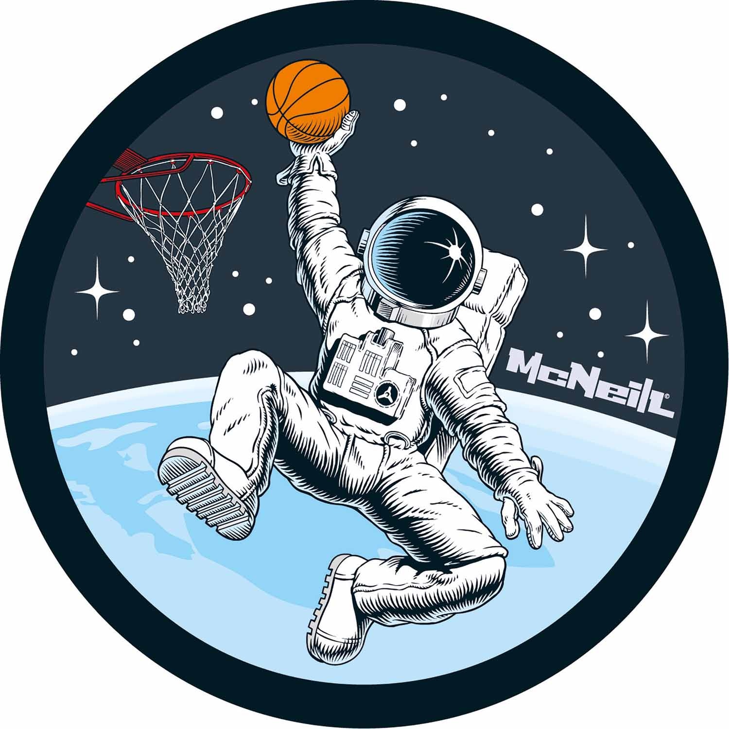 McNeill Schulzubehör McAddys zu Schulranzen Space: Astronaut,Basket