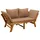 vidaXL 3-in-1 Gartenbank 3-in-1 110 x 60 x 90 cm Schwarz