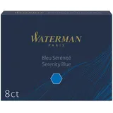 Waterman Füllerpatronen Standard, 8ST, floridablau