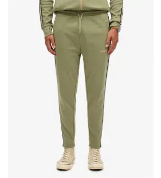 Superdry für Herren. M7011415A Jogger Tech Cult Jogger-Hose grün (S), Lässig, Baumwolle