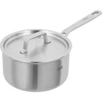 Kuhn Rikon Stielkasserolle Pfanne + Kochtopf, Silber