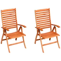 Merxx La Plata Klappsessel 67 x 60 x 112 cm braun 2 St.