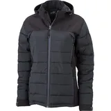 James & Nicholson Ladies Hybrid Thermojacke, black M