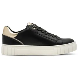 Marco Tozzi Plateau-Sneaker Damen Schwarz/Gold 39