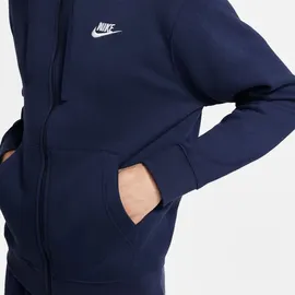 Nike Sportswear Club Fleece Kapuzenjacke Herren midnight navy/midnight navy/white XL