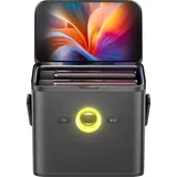ikarao Shell S3 – Tragbare Karaoke-Maschine mit 7” Touchscreen, 2 kabellosen Mikrofonen und 6 Monaten gratis KaraFun-App - Schwarz