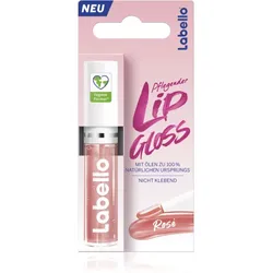Labello Lip Gloss pflegendes Öl für Lippen Farbton Rosé 5.5 ml