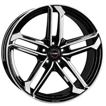 Borbet ATX 8,0 x 19 5 x 112 ET55 MB66,5 Schwarz Poliert