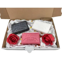 Marseiller Seifen - Papa- und Mama-Box - Valentinstag - Geschenk - Geburtstag grün