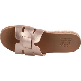 SKECHERS Damen Desert Kiss Low Peak Look Schiebe-Sandalen, Rosegold Duraleather, 38 EU