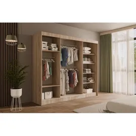 altdecor Schiebetürenschrank VESLI 250 x 215 x 61 cm Beige