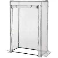 furnicato Foliengewächshaus Hochschmaler 100L x 50B x 150H cm in, BxTxH: 50 x 50 x 150 cm weiß
