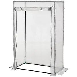 furnicato Foliengewächshaus Hochschmaler 100L x 50B x 150H cm in, BxTxH: 50 x 50 x 150 cm weiß