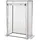 furnicato Foliengewächshaus Hochschmaler 100L x 50B x 150H cm in, BxTxH: 50 x 50 x 150 cm weiß