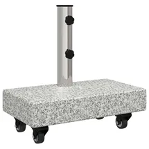 vidaXL Schirmständer Granit 45 x 25 x 45 cm Grau