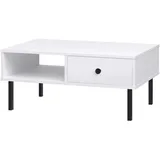 raumhirsch furniture Couchtisch Venus Weiß Holzwerkstoff 91 x 43 x 43 cm