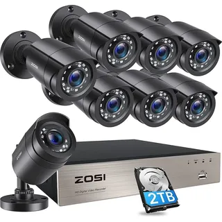 ZOSI 2MP Outdoor Schwarz