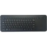 Microsoft All-in-One Media Keyboard mit Touchpad,Kabellos, RF Wireless, QWERTZ/QWERTY-siehe Bilder, (N9Z-00020) - Schwarz
